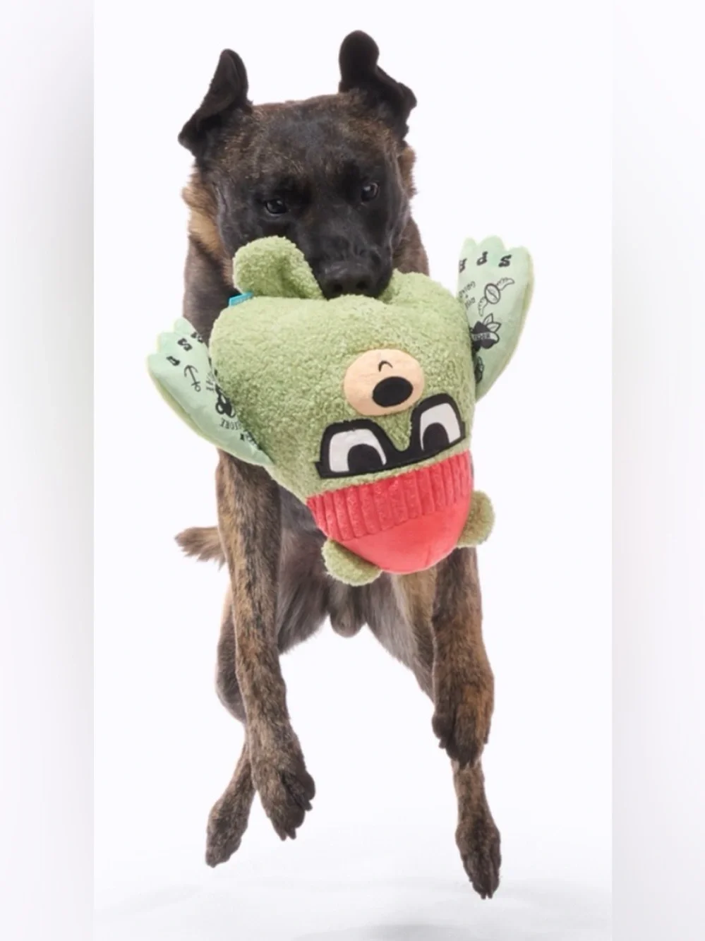 Bark Box XL Bearista death before decaf Giant dog toy NEW crinkle, squeak thrash